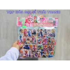 100 Sticker 3D Cáo Thỏ Zootopia