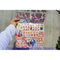 100 Sticker 3D Cáo Thỏ Zootopia