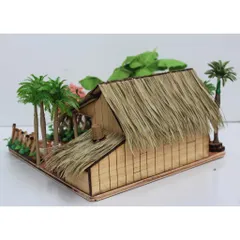 Mô hình nhà mái lá miền Tây