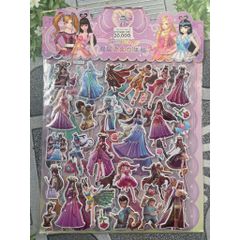 01 vỉ Sticker dán 3D đủ mẫu (có sẵn keo dán) siêu đáng yêu