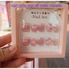 01 Bộ Móng tay giả đính đá trang trí đi chơi Tết