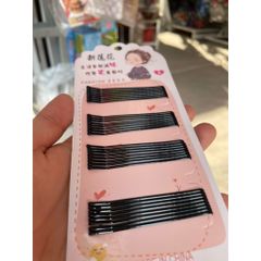 Kẹp xẹt tóc đơn màu đen