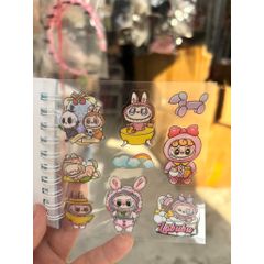 01 quyển sổ tay kèm sticker Labubu (12 trang ghi)