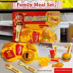 [Set lớn] Bộ khoai tây hamburger đút nước cola vui nhộn