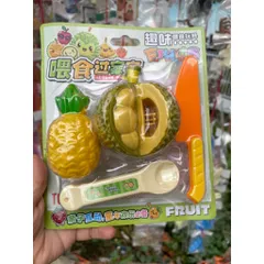 [Hàng hót mới] Đồ chơi nhựa hót trend pudding xẻ sầu riêng đút ăn giải trí vui nhộn