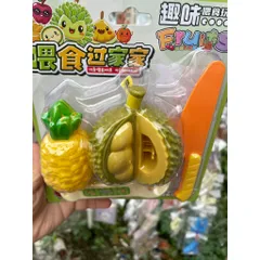 [Hàng hót mới] Đồ chơi nhựa hót trend pudding xẻ sầu riêng đút ăn giải trí vui nhộn