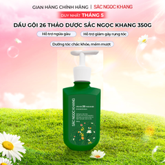 Dầu Gội Chiết Xuất Thiên Nhiên Sắc Ngọc Khang 350g - Dưỡng Tóc Khỏe Mạnh, Làm Sạch Dịu Nhẹ, Hỗ Trợ Mọc Tóc, Giảm Gàu
