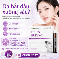 Arkopharma Perles De Peau Radiance Collagen 5000mg – Nước Uống Đẹp Da Pháp (Hộp 10 Ống)