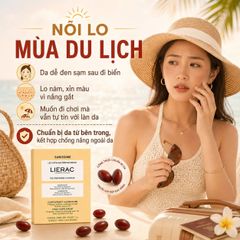 [sale date 1/2027] Viên uống đẹp da Lierac Sunissime The Preparing Capsules 30 viên. Hỗ trợ chống nắng, kéo dài hiệu ứng làn da rám nắng