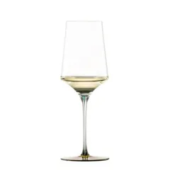 Ly Rượu Vang Trắng Pha Lê Zwiesel Ink 123421 22.9cm 407ml Chân Đế Màu Xanh Lá Ochre