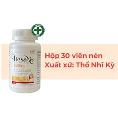 [1 tặng 1 DDVS] - Viên uống trắng da Hesanis ( Glutathion , Orthinin, Vitamin C) Thổ Nhĩ Kì - Hỗ trợ làm sáng da, trẻ hóa làn da