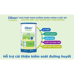 Sữa Diben Powder của hãng Kabi Đức - Dinh dưỡng chuyên biệt cho người tiểu đường hộp 500g