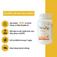 [1 tặng 1 DDVS] - Viên uống trắng da Hesanis ( Glutathion , Orthinin, Vitamin C) Thổ Nhĩ Kì - Hỗ trợ làm sáng da, trẻ hóa làn da