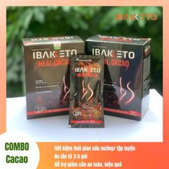 [DEAL HOT MUA 1 TẶNG 1] - IBAKETO Bữa Ăn Giảm Cân Ít Calo, Giảm Thèm Ăn Buồn Miệng - Vị Matcha và Cacao