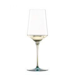 Ly Rượu Vang Trắng Pha Lê Zwiesel Ink 123412 22.9cm 407ml Chân Đế Màu Xanh Lá Emerald
