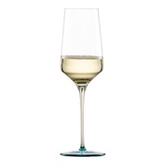 Ly Rượu Champagne Pha Lê Zwiesel Ink 123411 24.9cm 400ml Chân Đế Màu Xanh Lá Emerald