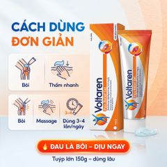 Voltaren Pain Relief Gel 150g – Gel Bôi Ngoài Da Thấm Nhanh, Mát Lạnh