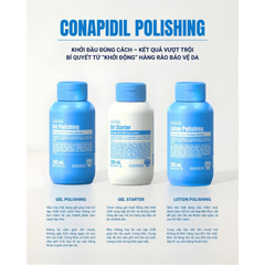 CONAPIDIL GEL POLISHING: Sữa Rửa Mặt Sạch Sâu & Cân Bằng Dầu Nước Cho Da Dầu, Nhạy Cảm