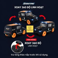 Đồ chơi xe ô tô chạy tự động phun tiền xoay 360 độ tăng khả năng quan sát cho bé Thế Giới Đồ Chơi 1104