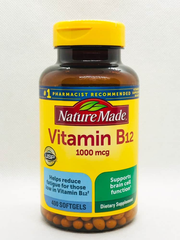 Viên uống bổ sung Vitamin B12 Nature Made Vitamin B12 1000mcg 400 viên 727868