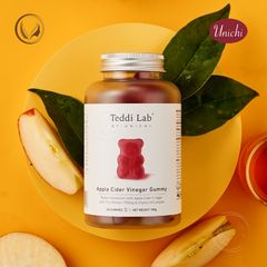Kẹo dẻo giấm táo, hỗ trợ giảm cân Unichi Apple Cider Vinegar Gummy 60 viên