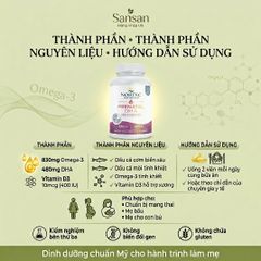 TPBVSK Viên Uống Nordic Naturals Prenatal DHA Cho Bà Bầu Omega 3 830mg + Vitamin D3 90, 180 Viên