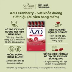 Viên uống bảo vệ sức khỏe Azo Yeast Plus/ Cranberry Urinary Tract Health, Tách lẻ