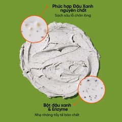 Mặt Nạ Đất Sét Beplain Chiết Xuất Đậu Xanh Hàn Quốc 120ml - Giúp Làm Sáng Da, Kiểm Soát Dầu, Cải Thiện Mụn