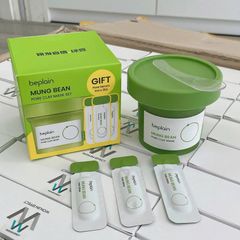 Mặt Nạ Đất Sét Beplain Chiết Xuất Đậu Xanh Hàn Quốc 120ml - Giúp Làm Sáng Da, Kiểm Soát Dầu, Cải Thiện Mụn