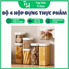 Bộ 4 hộp đựng thực phẩm khô (TH2)