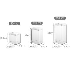 Bộ 4 hộp đựng thực phẩm khô (TH2)