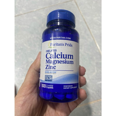 Viên Uống Bổ Sung Canxi Magie Kẽm - Calcium Magnesium Zinc Puritan's Pride