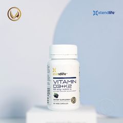 Viên uống bổ sung vitamin d3+k2 Xtend Life Vitamin D3 + K2 60 viên