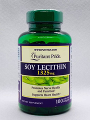 Tinh chất mầm đậu nành Puritan’s Pride Soy Lecithin 1325mg 100 Softgels