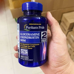Viên uống bổ khớp Puritan’s Pride Glucosamine, MSM 60 Caplets