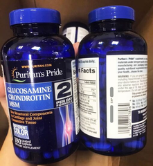 Viên uống bổ khớp Puritan’s Pride Glucosamine, Chondroit in, MSM 180 viên
