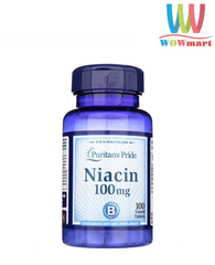 Viên uống bổ sung Niacin (Vitamin B3) Puritan’s Pride Niacin 100mg 100 viên
