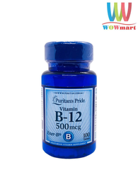 Viên uống bổ sung B-12 Puritan’s Pride Vitamin B12 500mcg 100 Tablets