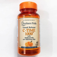 Tăng cường sức đề kháng với Puritan’s Pride C-Time 1000 60 viên