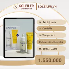 Set serum giảm nám Caudalie Vinoperfect và chống nắng