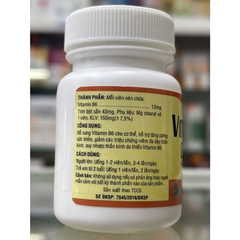 Vitamin B6 - 100 viên Dạng lọ