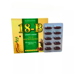 Viên Uống 18B Ginseng Linhzhi Chiết Xuất Đông Trùng Hạ Thảo Hỗ Trợ Tăng Cường Sức Khỏe – Hộp 100Viên 728385