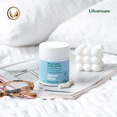Viên uống hỗ trợ giấc ngủ ngon, giảm căng thẳng Lifestream Magnesium Sleep Switch 60 viên