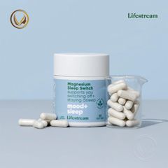 Viên uống hỗ trợ giấc ngủ ngon, giảm căng thẳng Lifestream Magnesium Sleep Switch 60 viên
