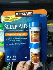 Viên uống hỗ trợ giấc ngủ ngon Kirkland Signature Sleep Aid 2 hộp x96 viên 728468