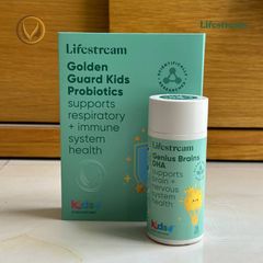 Bột men vi sinh tăng miễn dịch và hô hấp cho trẻ em Lifestream Golden Guard Kids Probiotics 15 gói