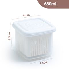 Hộp Đựng Thực Phẩm Hai Lớp 660ml (TH4) (Màu ngẫu nhiên)