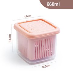 Hộp Đựng Thực Phẩm Hai Lớp 660ml (TH4) (Màu ngẫu nhiên)