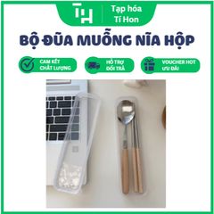 Bộ đũa muỗng nĩa hộp trong suốt (TH23)