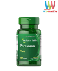 Viên uống bổ sung Kali Puritan’s Pride Potassium 99mg 100 Caplets